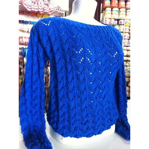 เสื้อสเวตเตอร์คอโอ แขนยาว ผ้าถักอะคริลิก สีพื้น สไตล์ลำลอง ระบายอากาศได้ดี สำหรับผู้หญิง ฤดูใบไม้ผลิ รุ่นใหม่ จาก BD - Product Image 3