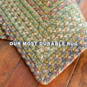 Rectangle Braided Jute Area <b>Rug</b> Geometric Pattern Bohemian Style Non-Slip Rubber Backing Living Room Home Use - Product Image 5