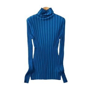 Suéter elegante para mujer, cuello alto, costillas, sólido, ajustado, Jersey, Otoño Invierno 2025, Tops de punto, manga larga - Product Image 5