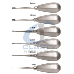 Instrument d'extraction dentaire en acier inoxydable de qualité médicale, réutilisable, certifié CE, ergonomique, de classe I - Product Image 3