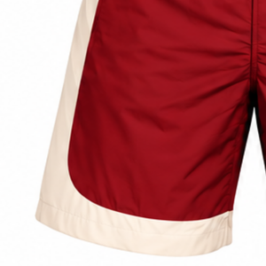 <b>Red</b> Neutral Color Block Athletic <b>Shorts</b> Lightweight Quick Dry Elastic Waist Running Training Gym Sportswear Customized Team - Product Image 3