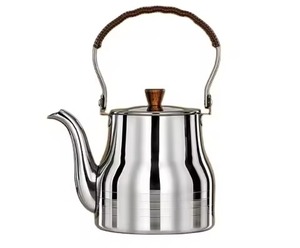 Handmade Metal <b>Tea</b> Coffee <b>Pot</b> Kettle for Water Heating Serving Kitchen Use with Strong Craft and Grip - Product Image 1