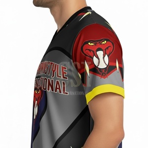 Vêtements d'e-sport par sublimation, nouveau design respirant unisexe, jersey de jeu d'e-sport personnalisé imprimé sur toute la surface - Product Image 2