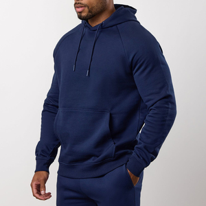 Vêtements d'automne écologiques en polyester/coton, streetwear pour homme, coupe régulière, sweat à capuche en molleton avec poche pour le sport et la gym - Product Image 1