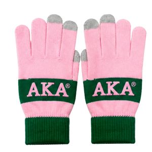 Pink Green <b>Knitted</b> Texting <b>Gloves</b> Set Women Touch Screen Winter <b>Gloves</b> Warm Fingerless Knit <b>Gloves</b> Fashion Accessories - Product Image 1
