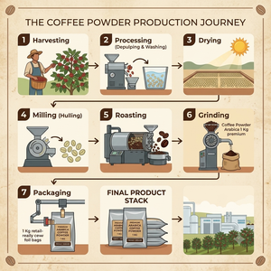 กาแฟอาราบิก้าออร์แกนิคบด 1 กก. กลิ่นหอมเข้มข้น คั่วระดับกลาง พร้อมชงเอสเพรสโซ ใช้ได้ทันที อายุการเก็บรักษายาวนาน สำหรับส่งออกจำนวนมาก - Product Image 3