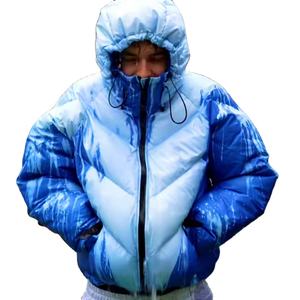 Custom Polyester Stand Collar Patchwork Winter <b>Jacket</b> Men <b>Fur</b> <b>Lined</b> Parka Puffer Insulated Windproof Outer - Product Image 1