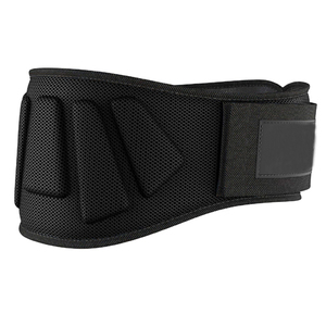 Ceinture de soutien lombaire réglable et respirante en polyester pour la musculation, l'entraînement de force, unisexe, fermeture auto-agrippante, sécurité fitness - Product Image 1