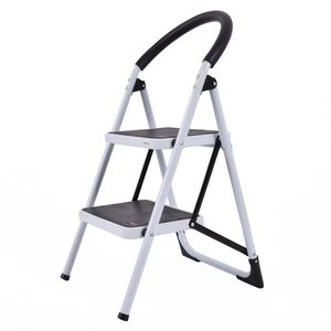 Iron Frame Folding <b>Step</b> <b>Stool</b> with Anti-Slip Pedals Convenient <b>Step</b> Ladder - Product Image 1