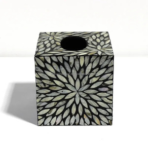 Caja de pañuelos decorativa de nácar, de papel servilletero, accesorio de cocina de comedor Premium, vajilla para el hogar y el Hotel de FWE - Product Image 4