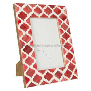 Customized Handcrafted Wooden Bone Inlay <b>Photo</b> <b>Frame</b> from India best Quality <b>wall</b> <b>frame</b> mirror <b>for</b> Home Decoration with Logo - Product Image 1