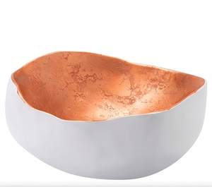 Bol en cuivre fait main, design minimaliste, finition polie, plat de service décoratif pour la cuisine et les cadeaux - Product Image 1