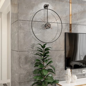 Handmade Metal <b>Wall</b> <b>Clock</b> <b>Decorative</b> Silent Quartz Hanging <b>Clock</b> for Living Room At Best Price - Product Image 3