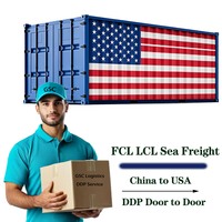 Agent d'expédition maritime/aérienne DDP LCL, transitaire, service logistique de la Chine vers les États-Unis/Canada/Australie/Allemagne/Royaume-Uni FBA AMAZON
