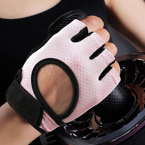 Microfiber Gym Gloves Women Men <b>Half</b> Finger Anti <b>Slip</b> Breathable Palm Protection Fitness Weightlifting Training Sports - Product Image 5