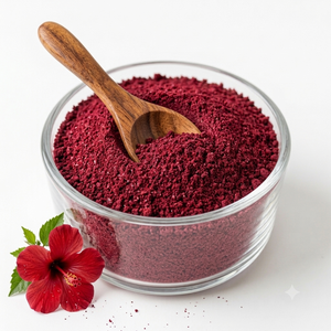 Poudre d'hibiscus, poudre d'herbes naturelles, idéale pour la coloration des cheveux avec des ingrédients naturels - Product Image 3