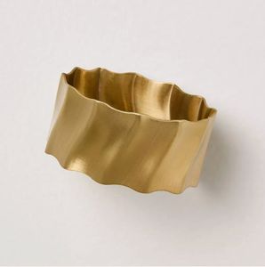 <b>Brushed</b> Aluminum Napkin Rings Featuring Modern Metallic Texture For Stylish Dining Room Table Decoration - Product Image 6