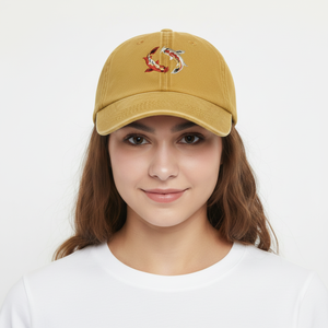 <b>Summer</b> Baseball 6 Panel <b>Cap</b> OEM ODM Custom Logo Embroidery <b>Flat</b> Brim Adjustable Vintage Wash High Quality Acrylic Hat - Product Image 6