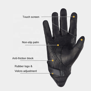 Gants de vélo en cuir, longueur poignet, thermiques, non doublés, décontractés, compatibles avec les écrans tactiles, pour le cyclisme, l'hiver et les activités de plein air - Product Image 3