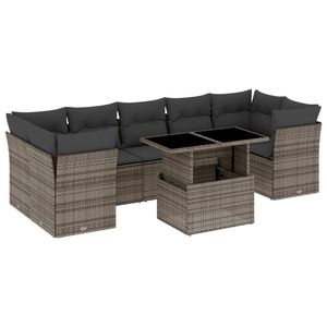 Ensemble de canapé de jardin gris - Product Image 2