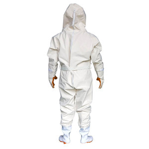 Traje Protector Casual para Apicultor, con Velo, Cobertura Total del Cuerpo, Blanco, Material Plástico Antiestático, para las Cuatro Estaciones, Ropa de Trabajo para Granjas Apícolas - Product Image 6