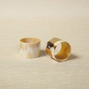 Anillos para Servilletas de Cuerno Natural, Estilo Americano, Nuevo Diseño 2026, Pulidos a Espejo, Hechos a Mano, Decoración para el Hogar, Vajilla, Uso en Restaurantes - Product Image 3