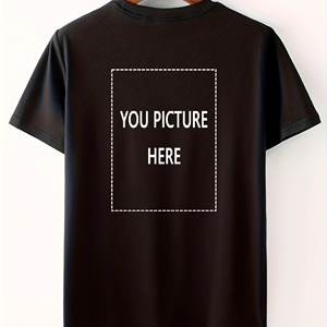 T-shirts décontractés JX personnalisés en coton 100 % biologique 220g, vierges, avec option d'ajout de texte, pour hommes et femmes - Product Image 2