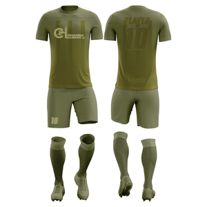 Conjunto de Camiseta de Fútbol de Primera Liga con Tela que Absorbe la Humedad y Corte Atlético Ajustado - Product Image 3