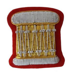 Handmade Embroidered Custom Made Bullion Wire Royal <b>Crown</b> Patches 3D Embroidery Golden &<b>Silver</b> Fashion Badges For Uniform - Product Image 6