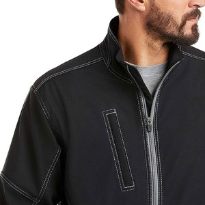 Men's Eco-Friendly Thick Windproof Fleece Jacket O-Neck <b>Covered</b> <b>Button</b> Closure High Street Style Winter Wear Regular Fit - Product Image 6