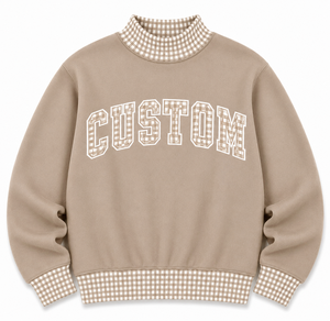 บริการ OEM เสื้อสเวตเชิ้ตแขนยาวคอเต่าพิมพ์ลายโอเวอร์ไซส์สำหรับผู้หญิง ขายดีที่สุด เสื้อกันหนาวสำหรับฤดูหนาว โลโก้ด้านหน้าปรับแต่งได้ - Product Image 1