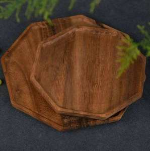 Plateau de service rectangulaire en bois durable avec poignée annulaire pour bar, restaurant, hôtel, jardin, idéal pour servir les boissons lors de réceptions - Product Image 5