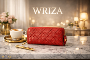 กระเป๋าสตางค์หนัง PU ลายทอ WRIZA พร้อมซับในไนลอนทนทาน ซิปและตัวล็อคแบบมีสายรัด ดีไซน์ทันสมัย ขนาดกะทัดรัด สำหรับผู้หญิง - Product Image 2