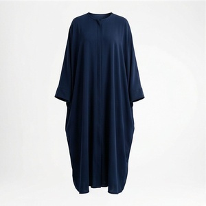 ชุดกิโมโนแบบ OEM ปี 2025 เสื้อคลุมอาบายะ ผ้าโพลีเอสเตอร์เนื้อนุ่ม ยืดหยุ่นสูง หนาขึ้น สำหรับผู้หญิงมุสลิม คอวี แขนยาว เหมาะสำหรับงานปาร์ตี้ รอมฎอน งานแต่งงาน - Product Image 1