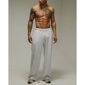 Men's Solid Color <b>Drawstring</b> Waist Pants Loose Fit Straight Leg Casual Comfort <b>Trousers</b> - Product Image 4