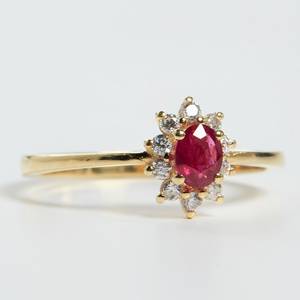 Anillo Ovalado de Esmeralda, Plata de Ley 925, Chapado en Oro de 14K, Anillo Vintage con Halo de Piedras Preciosas para Mujer, Joyería de Regalo - Product Image 2
