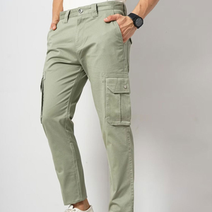 Ideal para senderismo, camping o viajes, pantalones cargo de estilo táctico para hombre, tela lavada para un look clásico, pantalones cargo para hombre. - Product Image 6