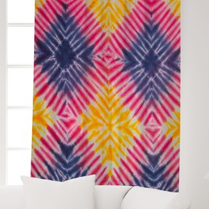 ผ้าม่านพิมพ์ลายบล็อกอินเดียสไตล์โบฮีเมียน ผ้าฝ้ายสำหรับหน้าต่าง ลายดอกไม้ สำหรับห้องนั่งเล่น ห้องนอน โรงแรม ขายส่ง - Product Image 5