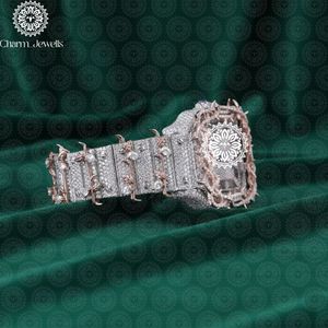Charm_Jewells Luxury Women's <b>Mechanical</b> <b>Watch</b> Stainless Steel Square Dial Analog ETA Movement 38mm Fashion Jewelry - Product Image 3