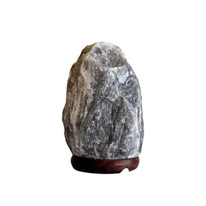 Himalayan Gray Salt Lamp Pyramid Style Natural Rock Crystal <b>Light</b> Touch Dimmer <b>Mood</b> Lamp Wellness Relaxation Gift - Product Image 1