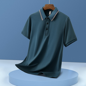 Camisas Polo para Hombre, Color Sólido, Clásicas, Manga Corta, de Alta Calidad, Casuales, para Negocios y Eventos Sociales - Product Image 5