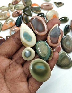 Lote de cabujón de jaspe Imperial Natural 2024, tamaño de forma mixta, piedras preciosas de jaspe Imperial, fabricación de joyas, proveedor a granel de Jaipur - Product Image 1