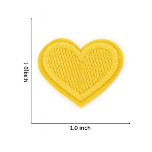 Mini Parches Termoadhesivos de Corazón de 1 Pulgada, 10 Colores Surtidos, Apliques Bordados de Amor para Ropa y Bolsos - Product Image 3