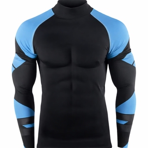 T-shirt de sport à manches longues pour homme, compression, imprimé par transfert thermique, personnalisable, séchage rapide, fitness et entraînement, Rash Guard OEM - Product Image 2