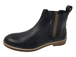 Botas Chelsea Dlords para Hombre, Negras, de Piel de Oveja, Punta Redonda, Elásticas, Sin Cordones, Transpirables, con Suela de TPR, Estilo Otoñal, Modelo Grant - Product Image 4