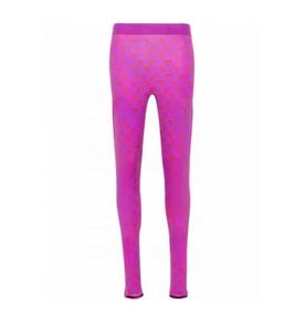 High Waist Full Length Breathable Seamless Eco-Friendly Spandex <b>Polyester</b> Knitted Stretchy Sporty Women's Activewear <b>Leggings</b> - Product Image 4