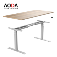 Cadre de bureau électrique à double moteur, réglable en hauteur, pour assis-debout, mobilier de bureau moderne, table d'ordinateur, bureau debout - Vente en gros