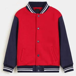 Men's Varsity Jacket New Arrival Custom Logo Embroidered Stand Collar Baseball Bomber College Letterman Style - Product Image 1
