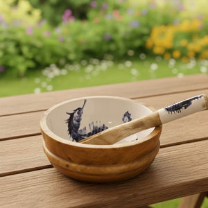 Buy <b>Now</b> Seahorse Bay Decorative Serving Bowl for Snacks Salads and Everyday Tableware Use at Lowest Price - Product Image 4