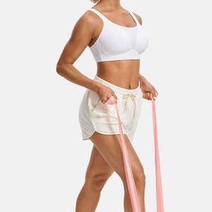 Custom Style Four-Way <b>Stretch</b> High Support Seamless Bow Crisscross Straps Women's Sport <b>Bra</b> for Gym Fitness Workout - Product Image 3